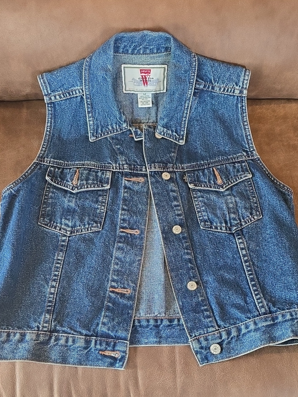 1997 Vintage LEVI'S Classic Blue Denim Vest